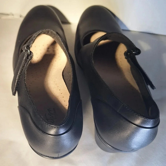 Clarks Collection Ultimate Comfort Emslie Lulin Pump Black Mary Jane Heel Sz 10 - Picture 4 of 8